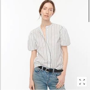 J. Crew Classic-fit puff-sleeve shirt